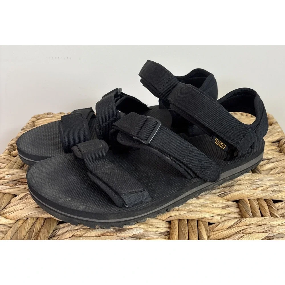 Teva Hurricane XLT2 Alp Mens 12 Black Strappy Hiking Sandals Vibram‎ 1107725